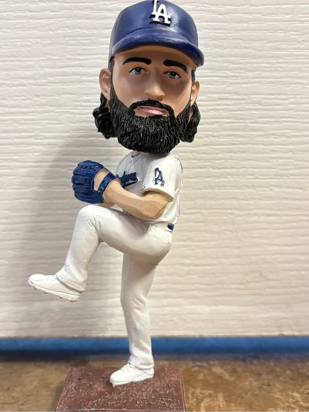 Tony Gonsolin  LA Dodgers Pitcher Bobblehead - White & Blue Approx 7”